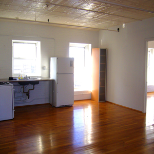 loft kitchen in park slope brooklyn in 2A on 5th ave. brooklyn 11215  for rent